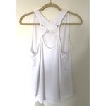 Athleta  White Yogini Tank Top Racerback Poly Lyocell Spandex Activewear Sz M Photo 2