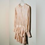 MISA Los Angeles Katia Metallic Rose Gold Stripe Mini Dress Size XS Photo 5