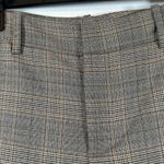 ZARA  Plaid Ankle Pants Black Tan Houndtooth Size 4 EUC #5612 Photo 4