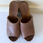See By Chloe  Wood Heel Wedge Leather Brown Shoes EU 39 Photo 2