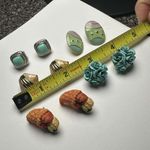 Large Stud Pierced Earrings Lot Of 5 Women’s Novelty Mix Easter Egg, Etc Photo 4