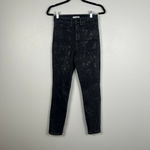 Good American Women's Good Waist Skinny Snake Foil Jeans Sz 27 Photo 1