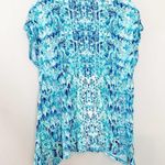 Chico's Chico’ Blue Mixed Print Top Photo 4