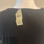 Loft NWT Petite Black Knit Embroidered Dress Sz MP Photo 4