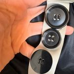 st. john's bay St. John’s Bay Green & Navy Plaid Wool Blend Double-Breasted Pea Coat Classic S Photo 5