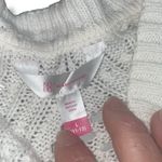 No Boundaries  Juniors Size L 11-13 White Mesh Cardigan Open Front Knit Sweater Photo 9