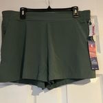 Kyodan  X-Large Activewear Shorts Flat‎ Front Pockets  Green Women’s Size Large Photo 10
