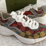 Gucci New Authentic  663681 Women's Rhyton Sneakers Size 35.5‎ 35 1/2 Photo 0