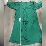 Anthropologie Maeve Valparaiso Emerald Green Tie Front Midi Dress Size 10 Photo 8