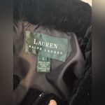 Lauren Ralph Lauren Vintage Black Velvet Jacket Rayon Silk Dark Academia Large Photo 11