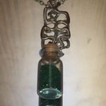 Puzzle Piece Green Glitter Wish Necklace Photo 4