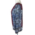 Lucky Brand  Multicolored V-Neck Bohemian Top Size M Photo 7