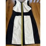 Willi Smith  Black/White Color Blocked Sleeveless Shift Dress Size 8 Photo 6