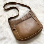 The Sak Tan Genuine Leather Bucket Shoulder Hobo Shoulder Bag Lined Photo 2