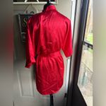 Vintage Y2K Fredrick’s of Hollywood red bow slip dress robe set , size large Photo 11