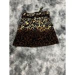 Etcetera  leopard print knee length pleated skirt sz 4 Ombré with Belt‎ Photo 1