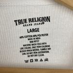 True Religion White Sleeveless Ribbed Tank Top L Photo 3