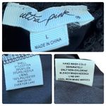 Ultra Pink  Black Lace Overlay Mock Neck Long Sleeve Blouse Size Large Whimsigoth Photo 13