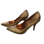 Rampage metallic snakeskin heels size 8.5 Photo 1