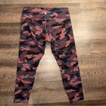 Lululemon Camouflage Wunder Under Print Leggings Smoky Red Night Sea Size 16 Photo 8