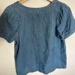 Madewell Demin jean Popover swing top v neck shirt size xxs Photo 3