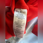 French Connection Orange Arrow Crepe Lone Sleeve V Neck Tunic Top Size 6 Photo 6