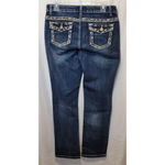 Cato Premium Jeans Classic Fit Straight Leg Embroidered Women's Size 10P Petite Photo 2