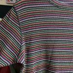 White Stag Vintage 90s rainbow metallic cotton short sleeve tee Photo 8