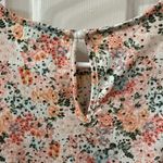 Roommates NWT  Floral Pastel Blouse Top w/ Puff Sleeve Pink, Blue, Green Jrs XL Photo 2