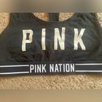 PINK - Victoria's Secret Victoria’s Secret (“PINK”) Black and White Sports Bra, Medium Photo 8