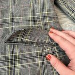 Sundance  Whitman Plaid Linen Cotton Long Sleeve Women's Blazer B29 Photo 2