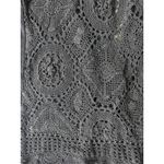 Bob Mackie Rare   Black Crochet Sleeve Longline Cardigan Orginal Line Jacket M Photo 9