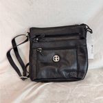 Giani Bernini  Black Crossbody Bag with Textured‎ Finish Photo 1