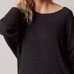 We The Free  Palisades Off-the-Shoulder Dark Charcoal Sweater Coastal Comfort S Photo 0
