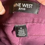 Nine West  Jeans Maroon Pull On Skinny Jeans size 4 Photo 1