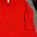 Aerie  Vibrant Red Crew Neck Sweater Photo 2
