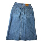 Levi's LEVI’S WOMEN DECONSTRUCTED MIDI SKIRT  Blue Denim size 26 US Equivalent: Small Photo 1