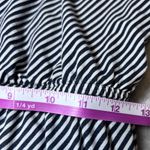Loft Sundress Womens Small Black White Striped Spaghetti Straps Smocked Waist Photo 9