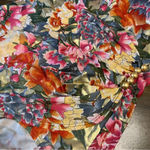 Beach Bay Vintage Floral One Piece Bikini Gold Faux Wrap Skirt 10 Retro Pin Up Photo 4