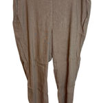 J. Jill Light Brown Linen Blend Pull On Cropped Pants Size L Photo 0