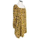 Anthropologie  tp Morgyn Floral Tunic Dress Yellow Ivory Size Large Photo 3