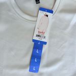 Lazypants. Women Cream Sueded Sweatshirt Activewear Sportswear Lounge Sweater Photo 3