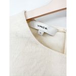 Vince  Paneled Crewneck Sleeveless Cream Midi Dress Size 6 Photo 4