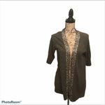 Apt. 9  Sequin Short Sleeve Gray Cardigan Photo 1