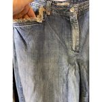 St John Sport Women's Size 12 Straight Leg Jeans Blue Distressed Medium Wash Photo 1