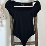 Calvin Klein NWT  Jeans Black Classy Bodysuit Tee Short Sleeve Photo 2