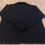 Tweeds navy 100% cotton minimalist contemporary casual turtleneck top, size XL Blue Photo 12