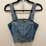 American Eagle Stylish Blue Denim Jean corset top Photo 1