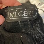 Megere Women's M Vintage 100% Silk Sequin Embellished Costume Dance Sheer Shirt Black Size M Photo 3