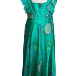 Anthropologie Anupamaa  summer school fish print silk dress Sz 0 Photo 2